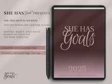 Load and play video in Gallery viewer, 2025 Digital She Has Goals Journal
